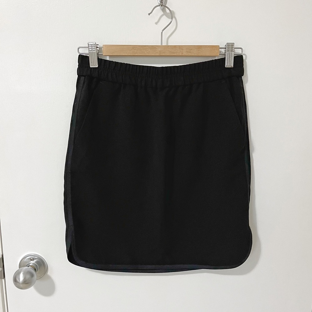 J. Crew Factory Crepe Pull On Pocket Pencil Skirt Black Size 0